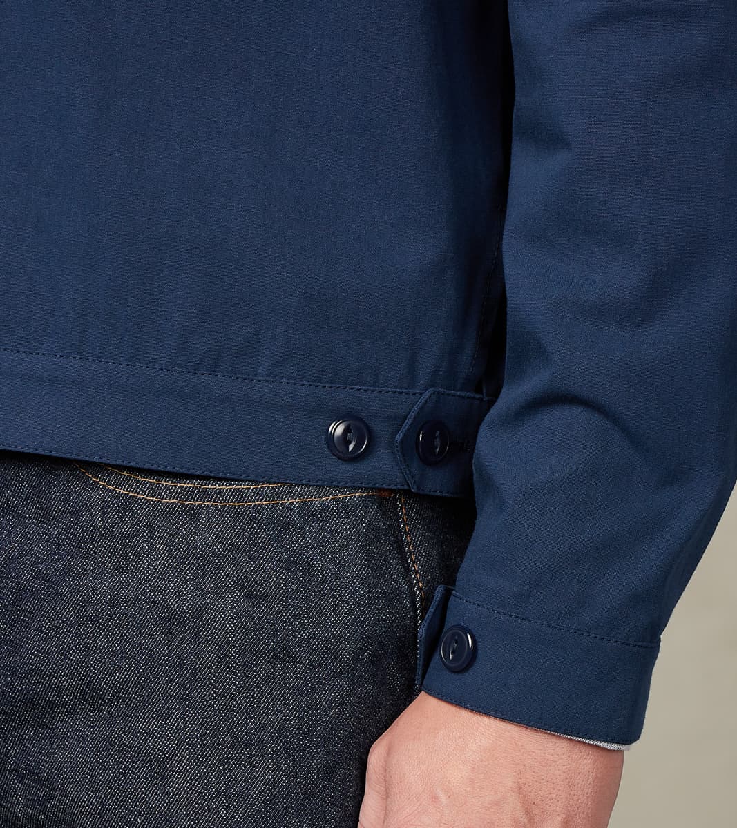 Albert Mechanic Jacket - Navy Cotton Canvas