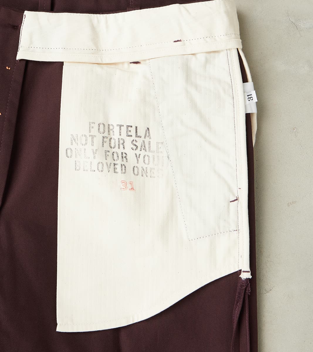 Hector TV Trouser - Bordeaux Cotton Twill Chino