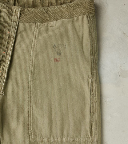 New Fatigue Trouser - Olive Corduroy
