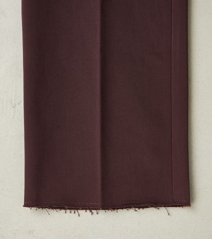 Hector TV Trouser - Bordeaux Cotton Twill Chino