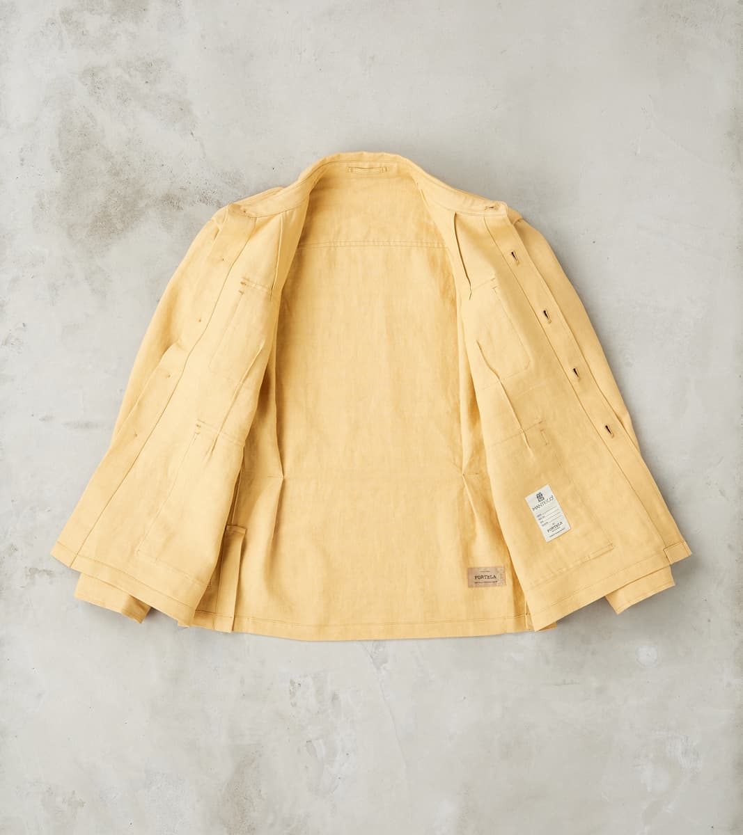 Owen Safari Jacket - Camel Linen Drill Canvas