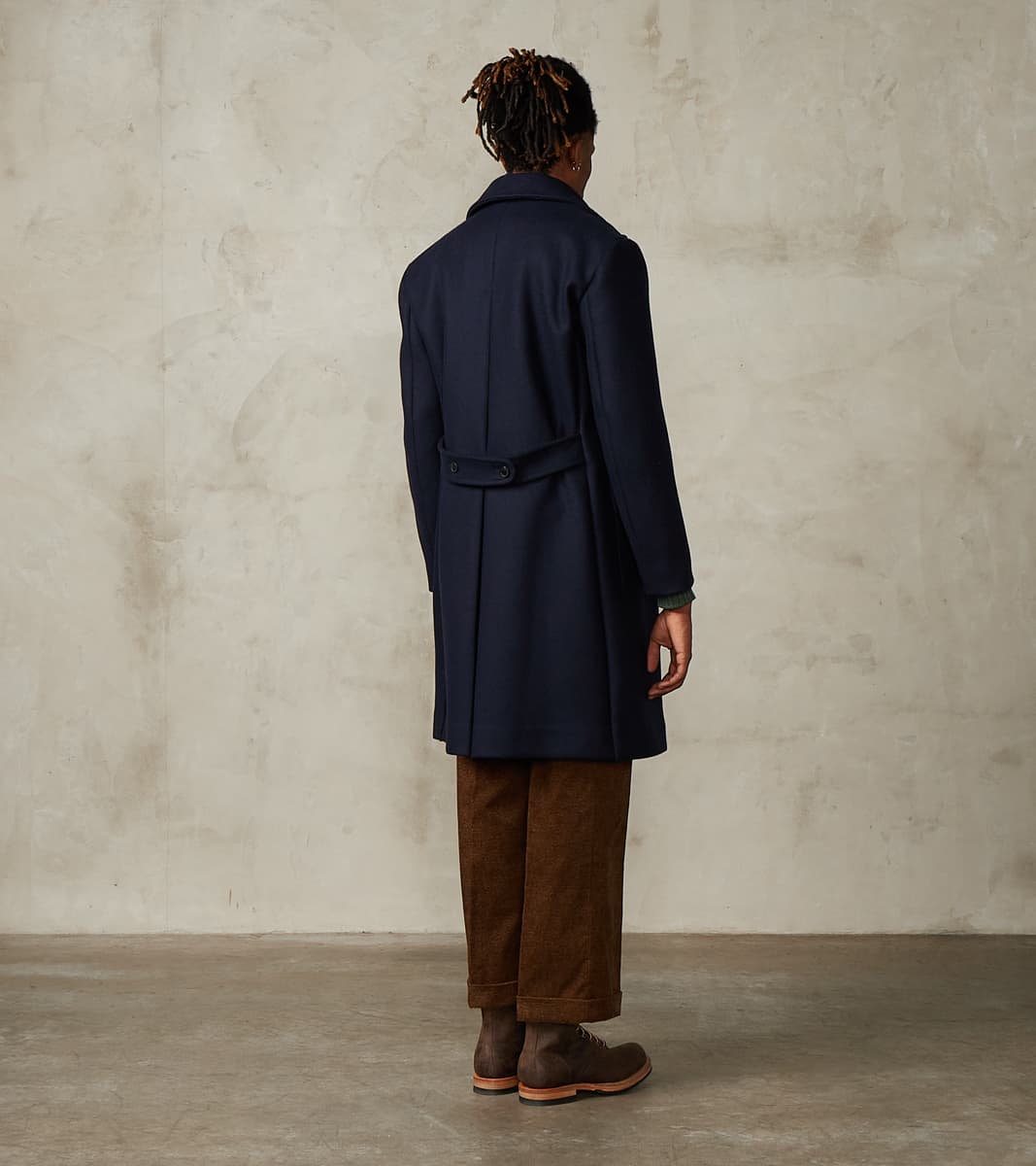 Fortela Serwilliam Coat - Navy Wool Twill – Division Road, Inc.