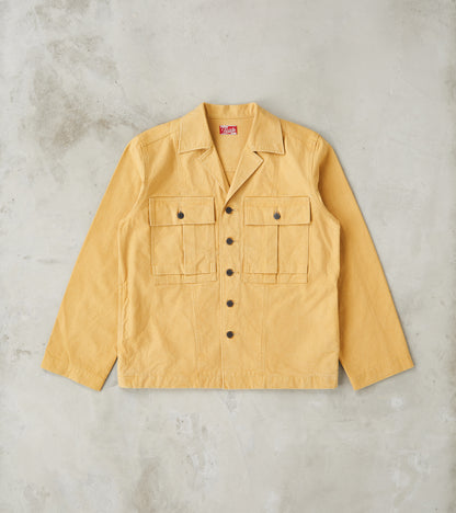 Fortela Richard Army Overshirt - Sand Japanese Canvas