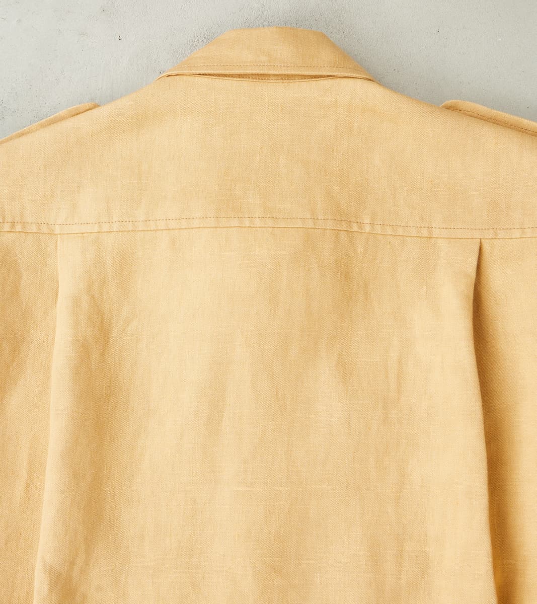 Owen Safari Jacket - Camel Linen Drill Canvas