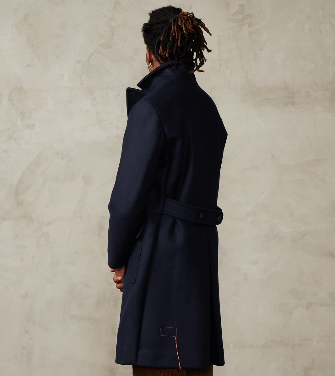 Fortela Serwilliam Coat - Navy Wool Twill – Division Road, Inc.