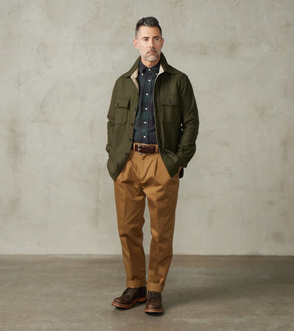 Fortela CPO 2.0 Shirt - Forest Green Wool Twill