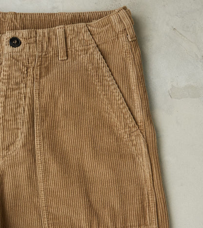 New Fatigue Trouser - Khaki Corduroy