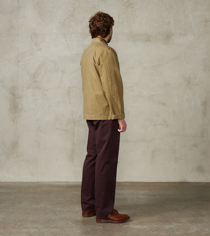 Richard Army Overshirt - Sage Japanese Canvas