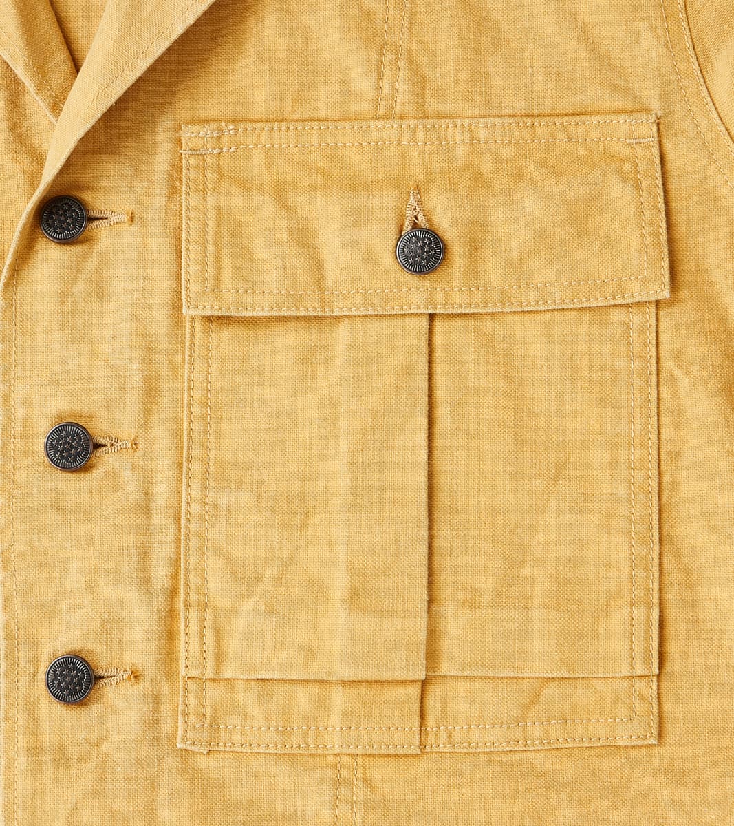 Richard Army Overshirt - Sand Japanese Canvas