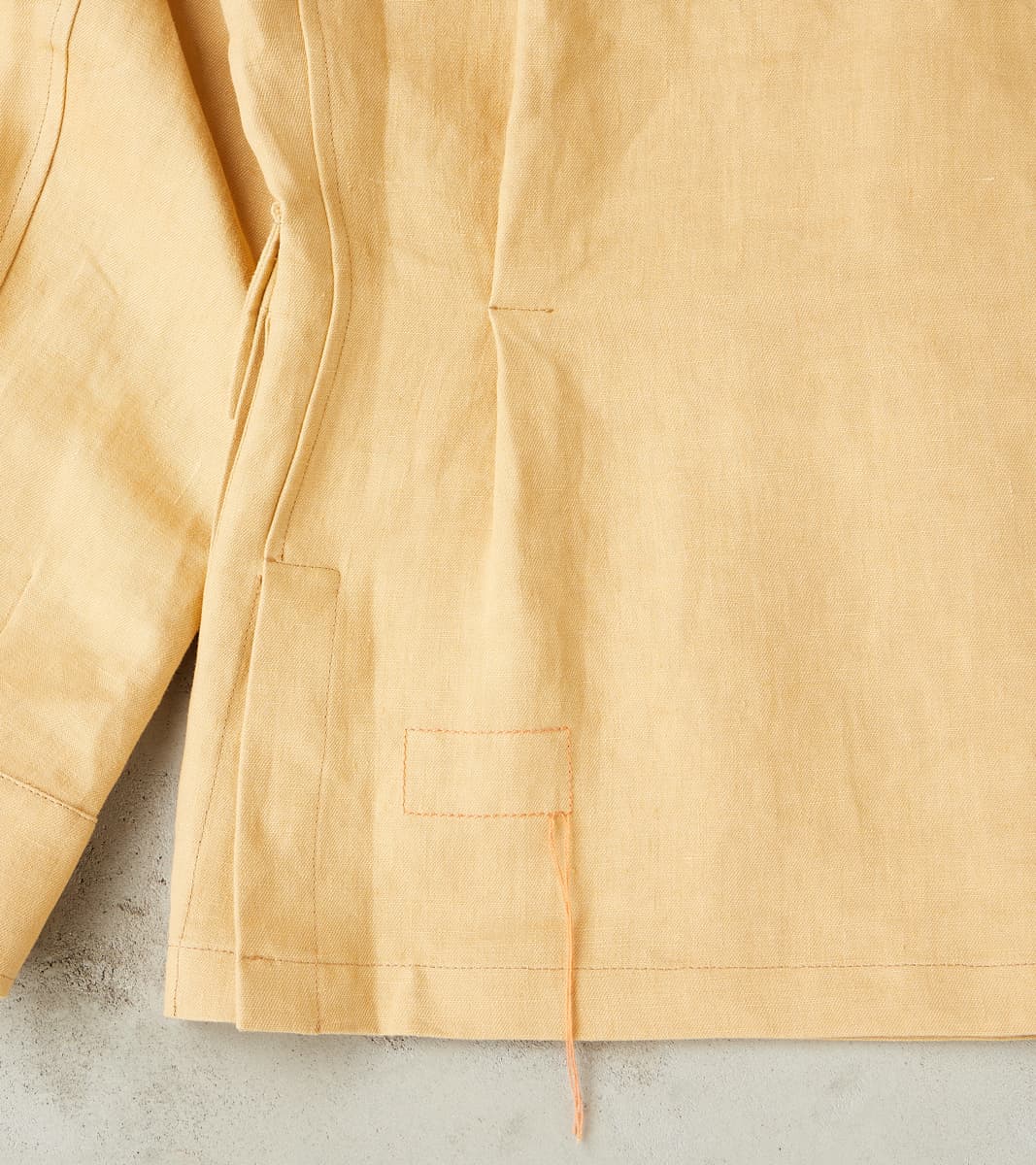 Owen Safari Jacket - Camel Linen Drill Canvas