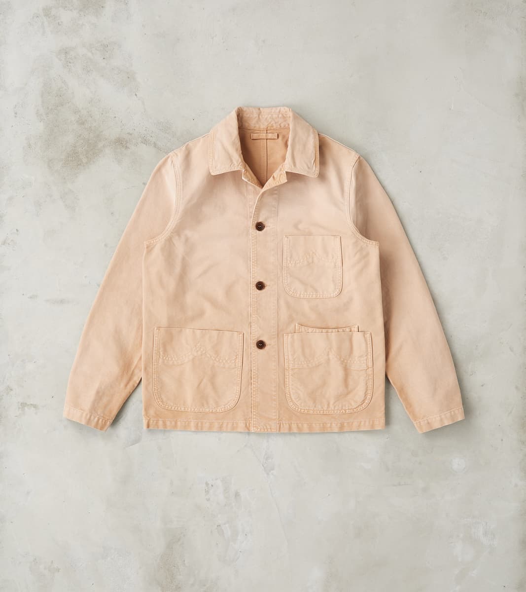 Fortela Montana Barn Jacket - Beige Sunfaded Cotton Canvas