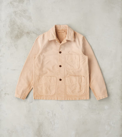 Fortela Montana Barn Jacket - Beige Sunfaded Cotton Canvas