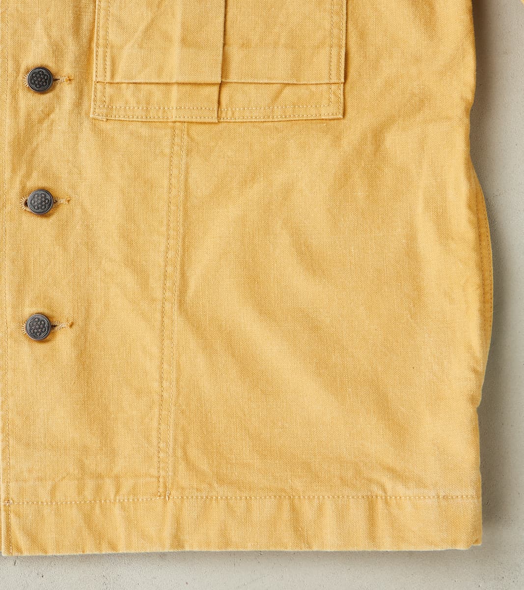 Richard Army Overshirt - Sand Japanese Canvas