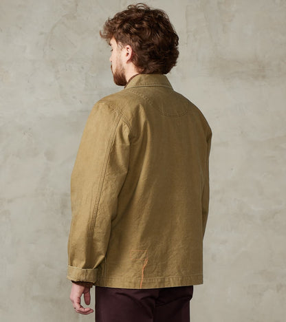 Richard Army Overshirt - Sage Japanese Canvas
