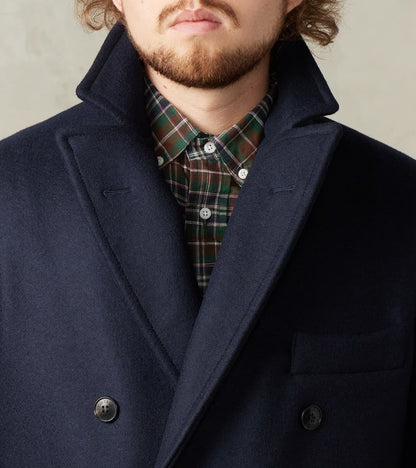 Serwilliam Coat - Navy Wool Twill