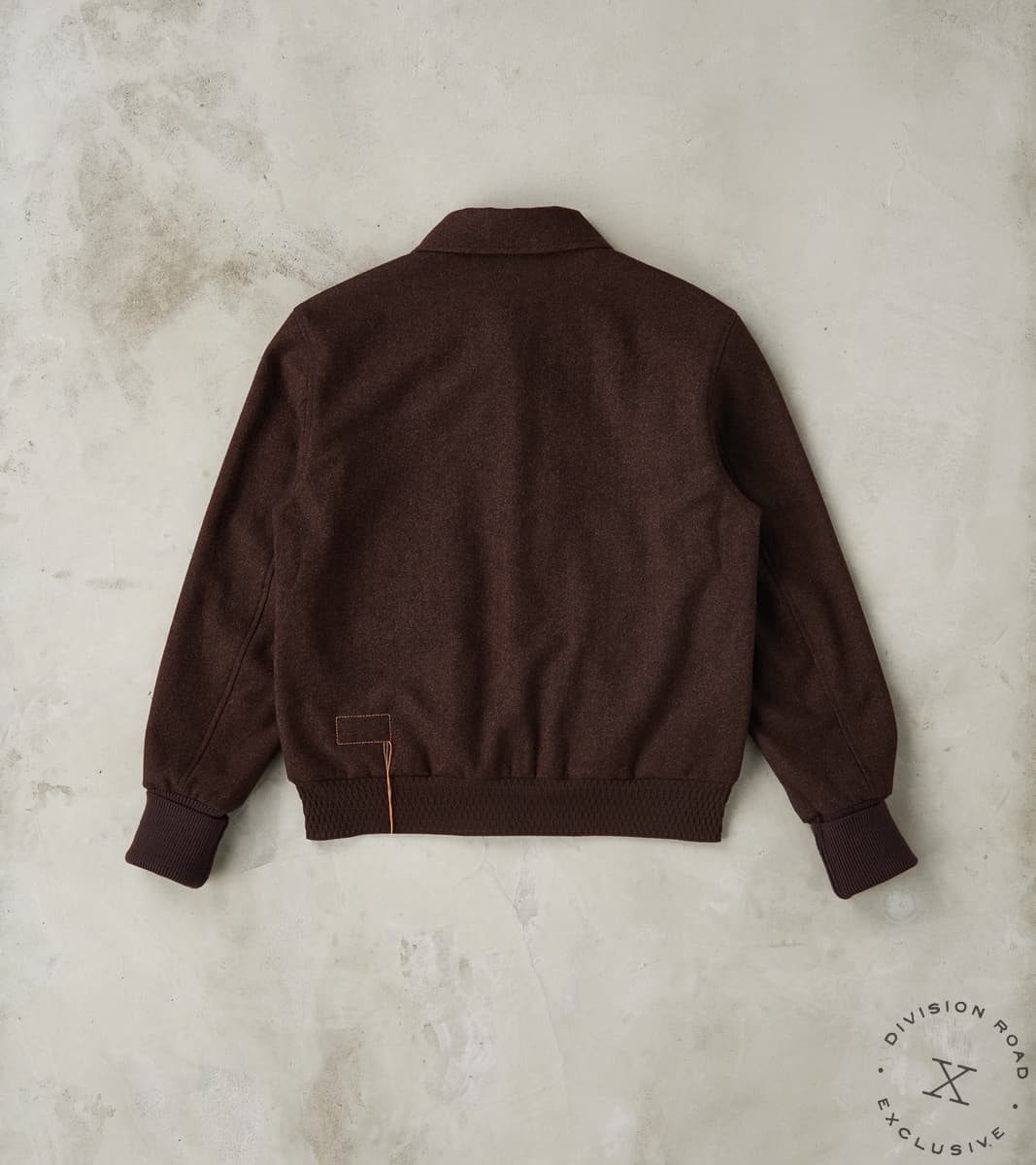 FxDR Cambridge Bomber Jacket - Lovat® Sonsie Tweed Twill - Undyed Espresso Melton