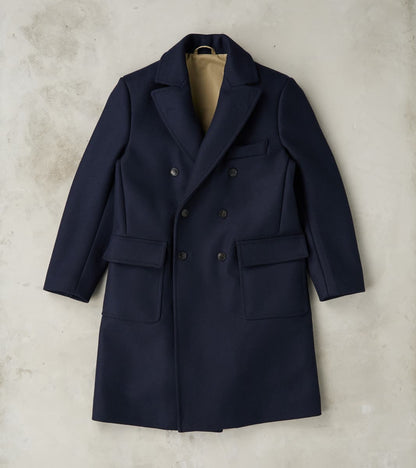 Fortela Serwilliam Coat - Navy Wool Twill