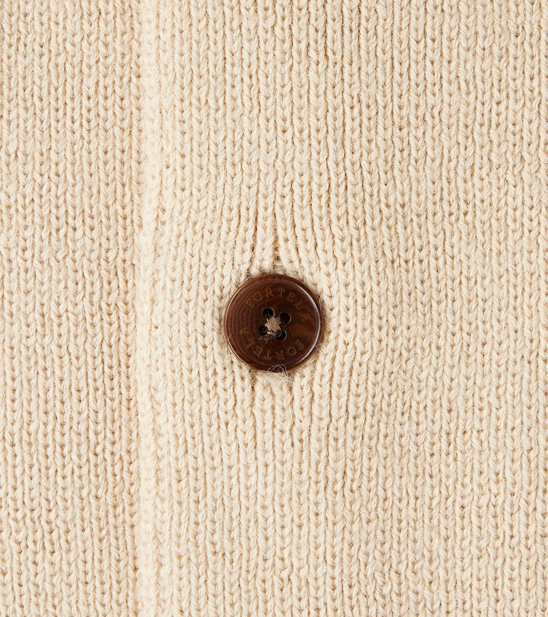 Brando Cardigan Jacket - Beige Wool Knit