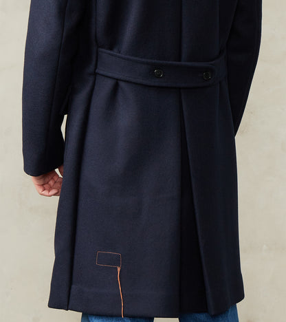 Serwilliam Coat - Navy Wool Twill