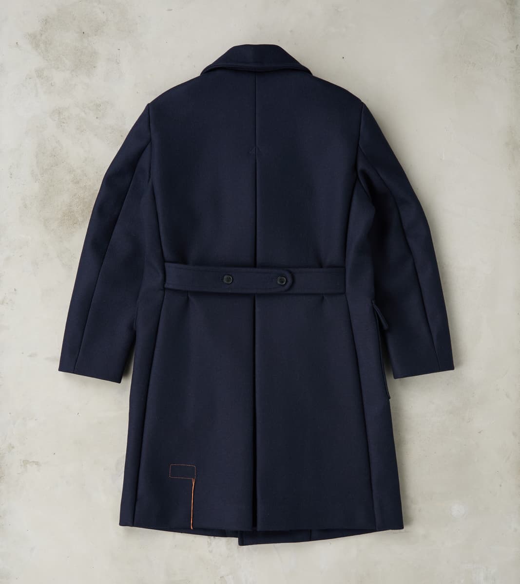 Serwilliam Coat - Navy Wool Twill