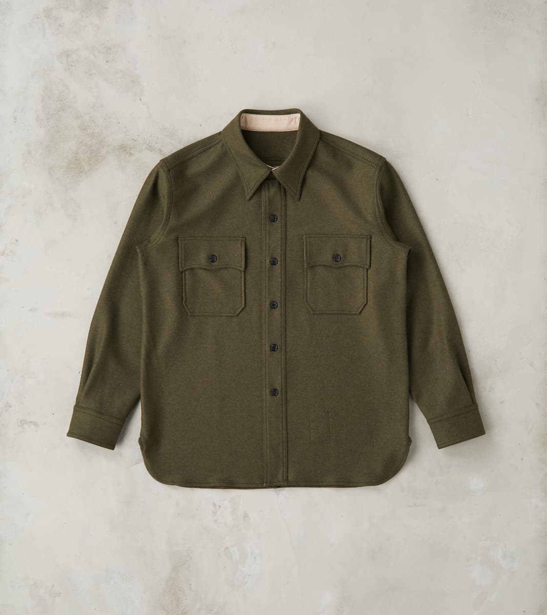 Fortela CPO 2.0 Shirt - Forest Green Wool Twill