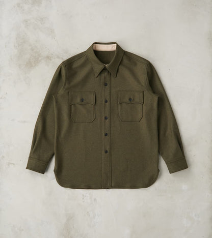 Fortela CPO 2.0 Shirt - Forest Green Wool Twill