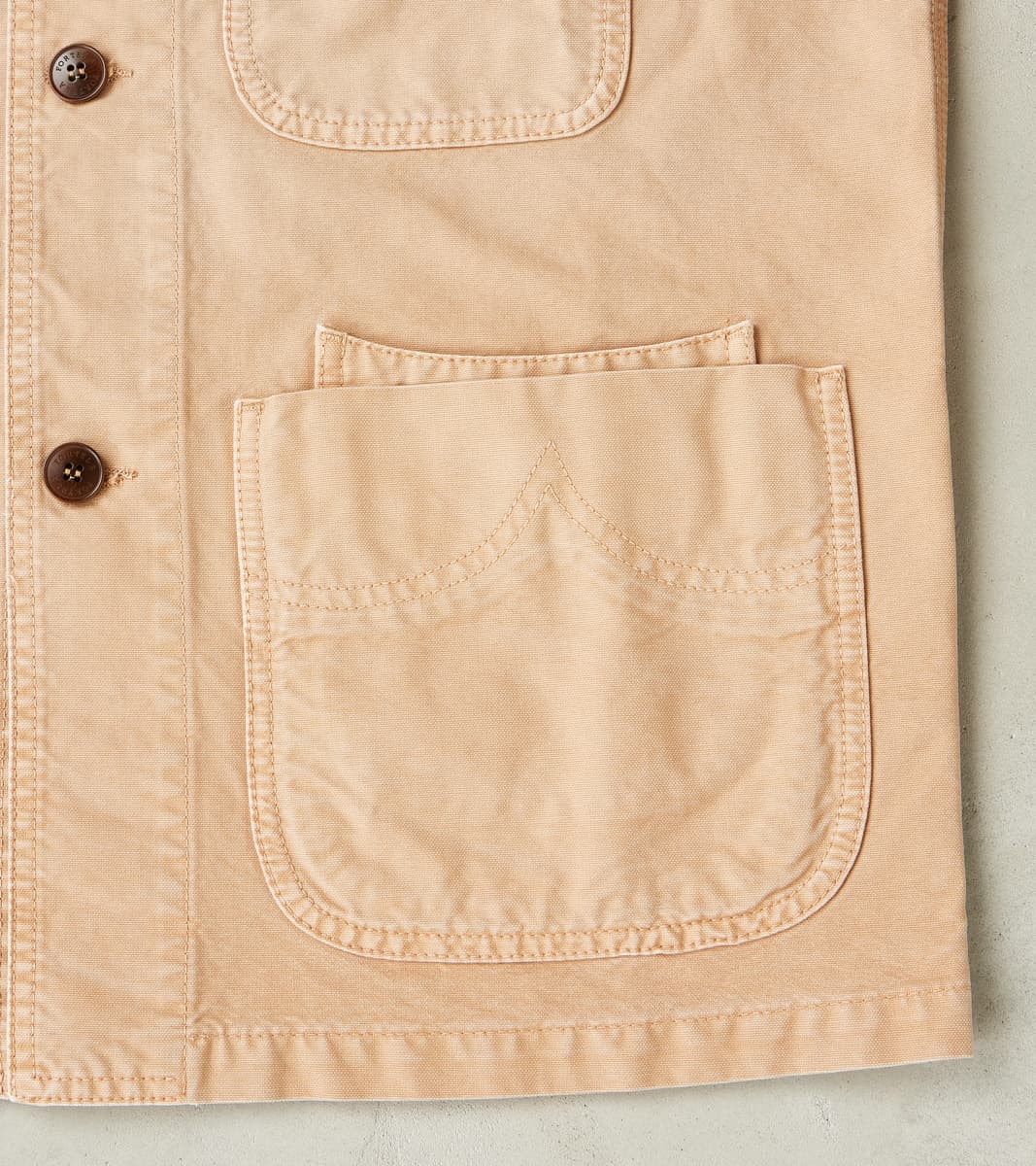 Montana Barn Jacket - Beige Sunfaded Cotton Canvas