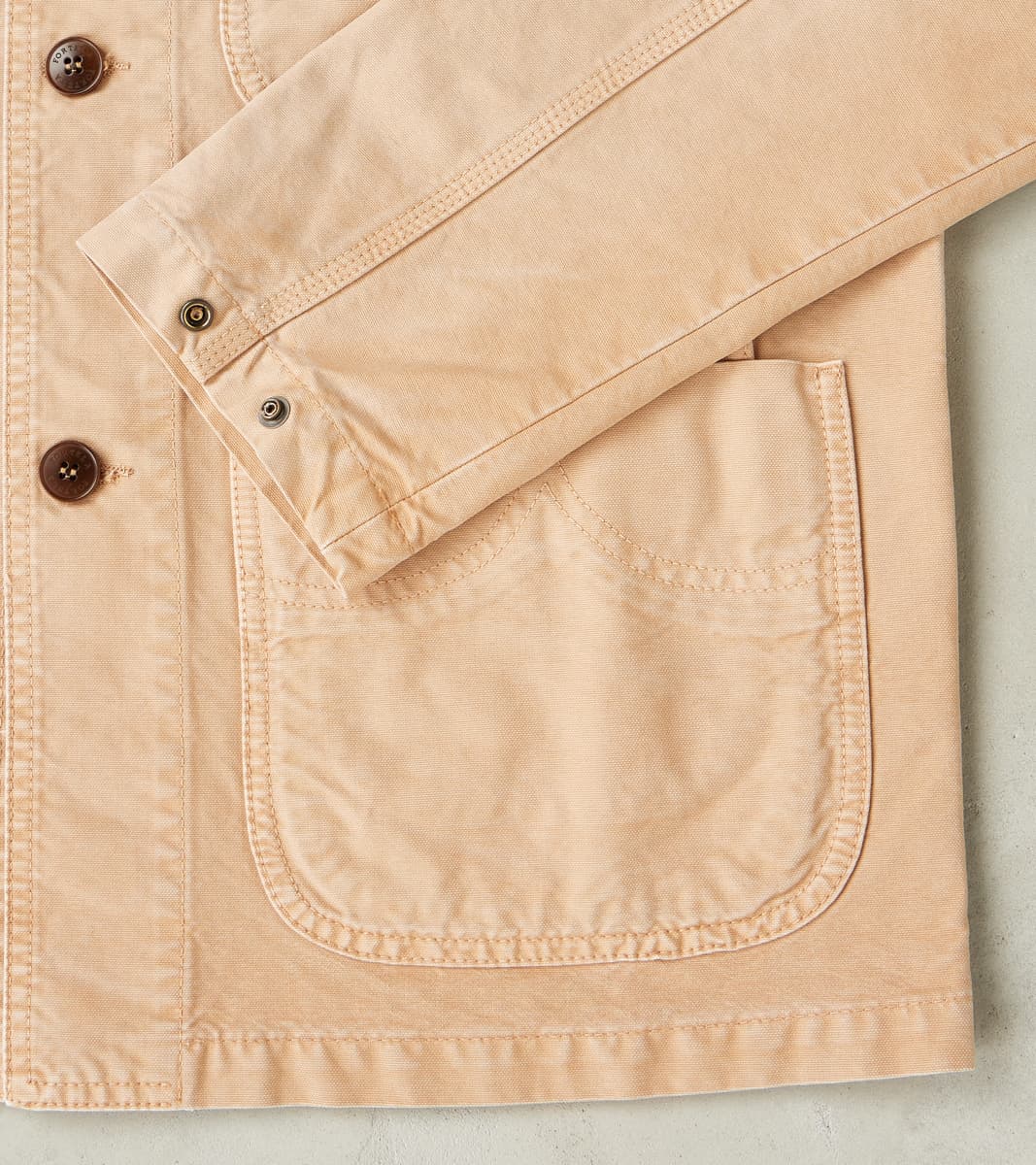 Montana Barn Jacket - Beige Sunfaded Cotton Canvas