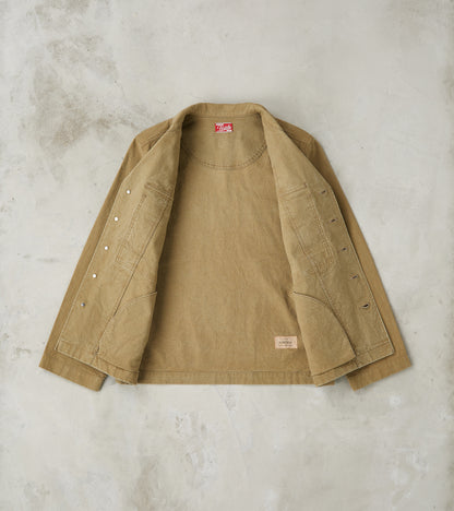 Richard Army Overshirt - Sage Japanese Canvas