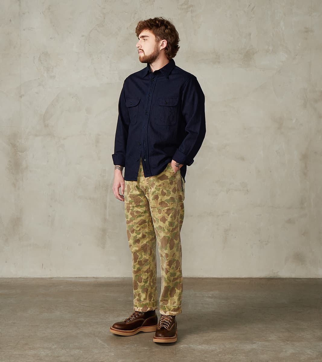 Fortela New Fatigue Trouser - Kamo Herringbone Twill – Division