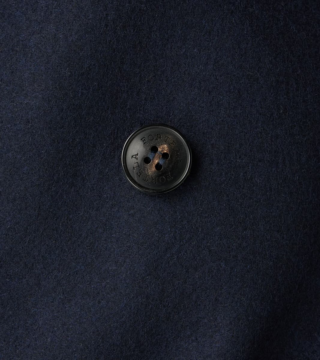 Serwilliam Coat - Navy Wool Twill