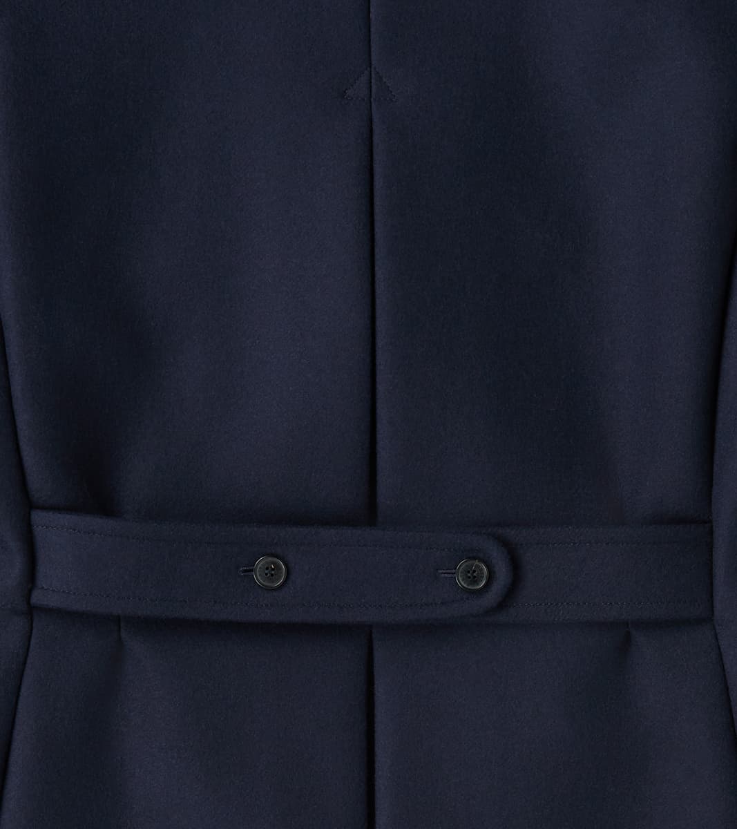 Serwilliam Coat - Navy Wool Twill