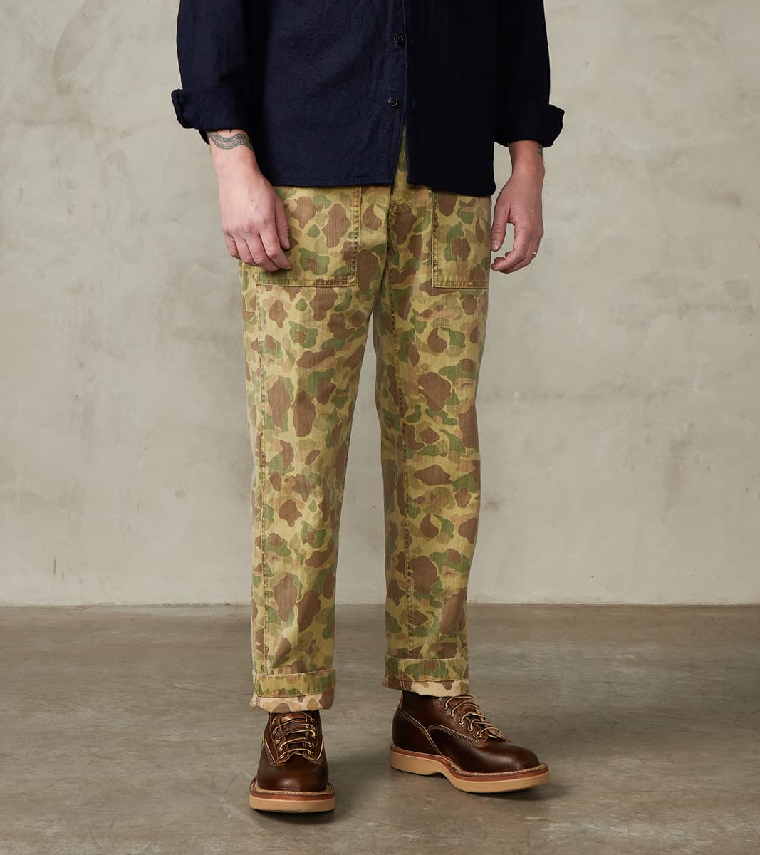 Fortela New Fatigue Trouser - Kamo Herringbone Twill – Division