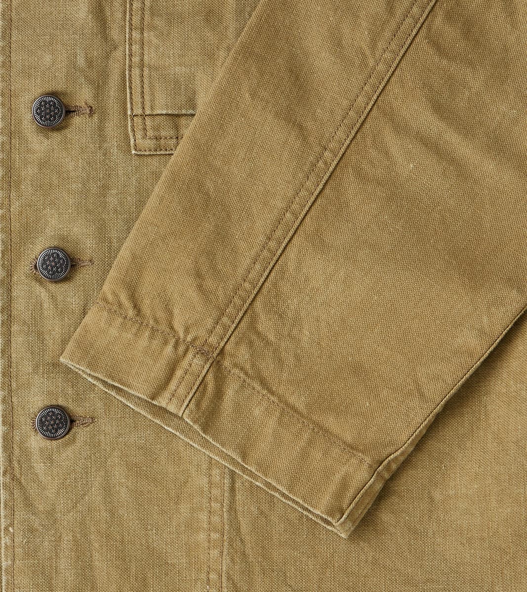 Richard Army Overshirt - Sage Japanese Canvas