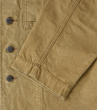 Richard Army Overshirt - Sage Japanese Canvas