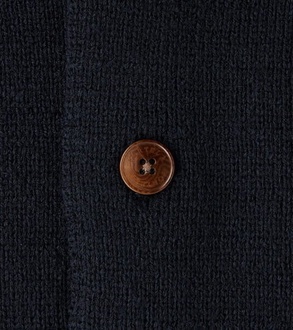 Brando Cardigan Jacket - Navy Wool Knit