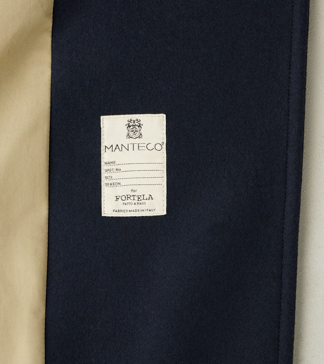 Serwilliam Coat - Navy Wool Twill