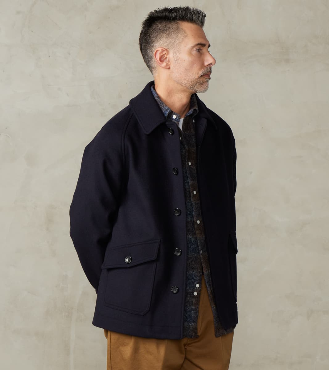 Roger Jacket - Navy Superfine Wool Twill