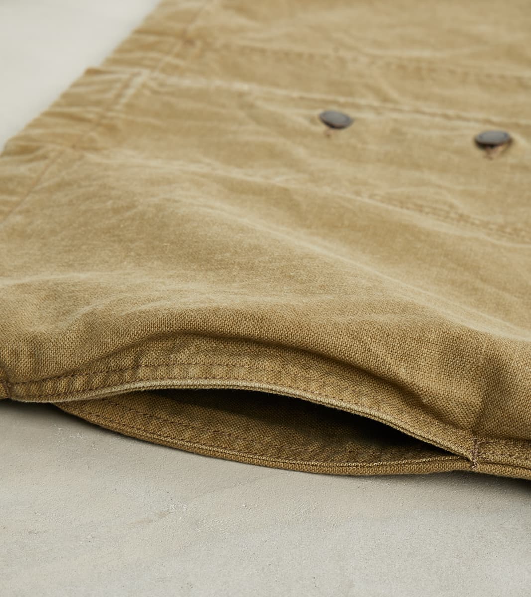 Richard Army Overshirt - Sage Japanese Canvas