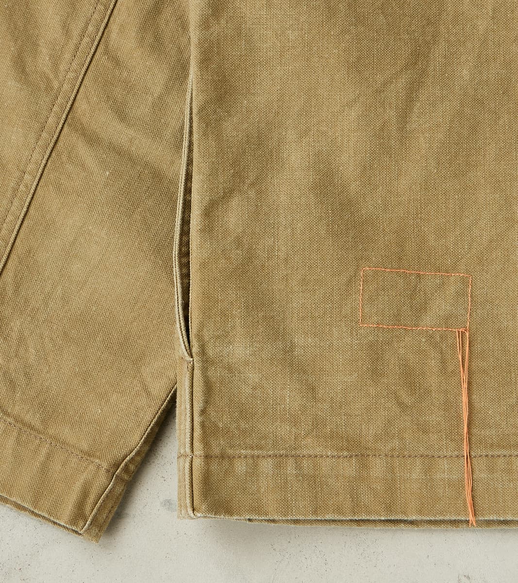 Richard Army Overshirt - Sage Japanese Canvas