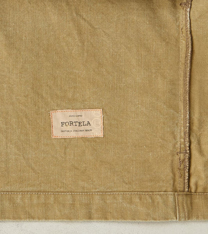 Richard Army Overshirt - Sage Japanese Canvas