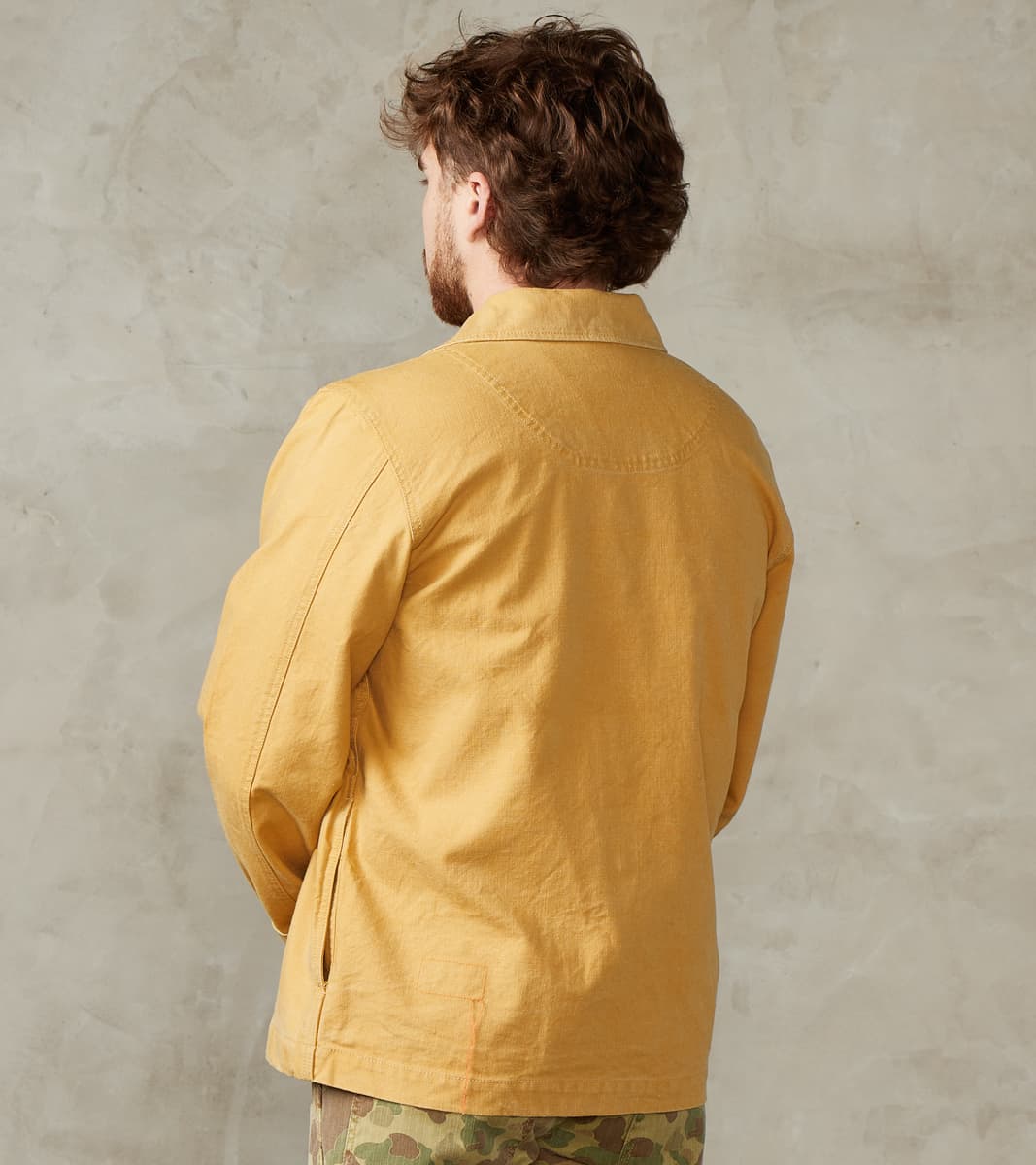 Fortela Richard Army Overshirt - Sand Japanese Canvas – Division