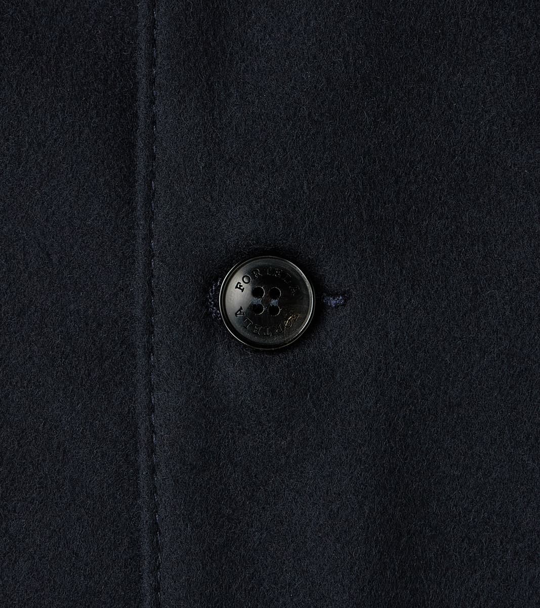 Tristan Jacket - Navy Cashmere Wool Twill