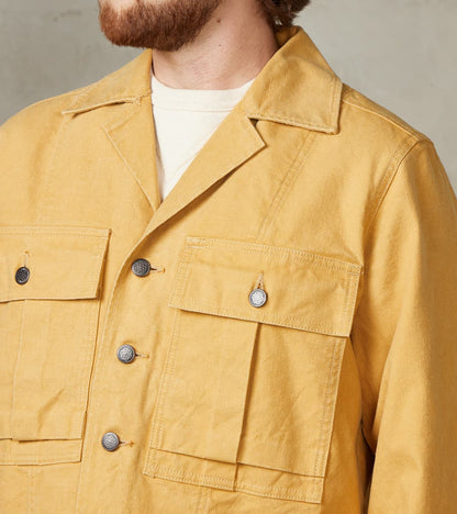 Richard Army Overshirt - Sand Japanese Canvas