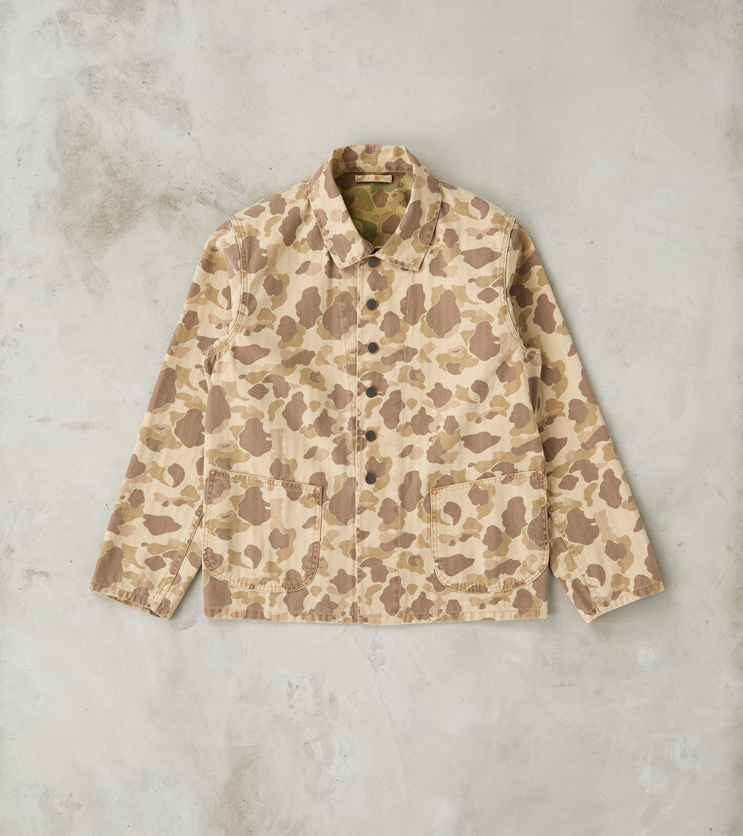 Fortela Clays Utility Jacket - Kamo Herringbone Twill