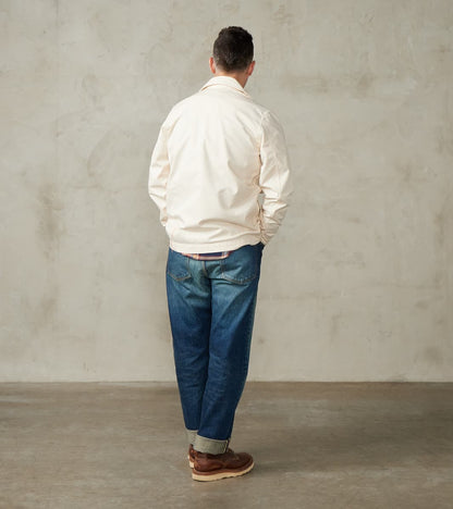 Solomon Military Overshirt - Milk Satin Twill