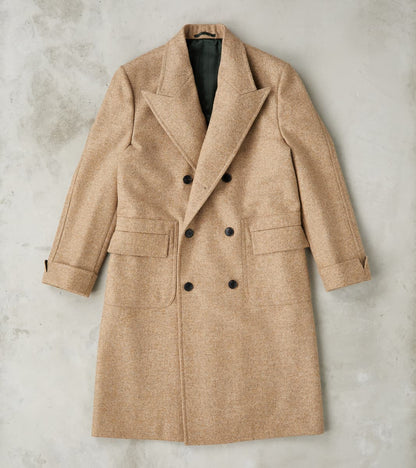 Fortela Bogart Coat - Beige Wool Melton Twill
