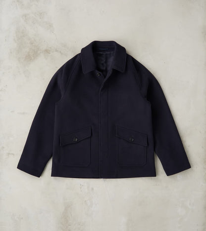 Fortela Roger Jacket - Navy Superfine Wool Twill