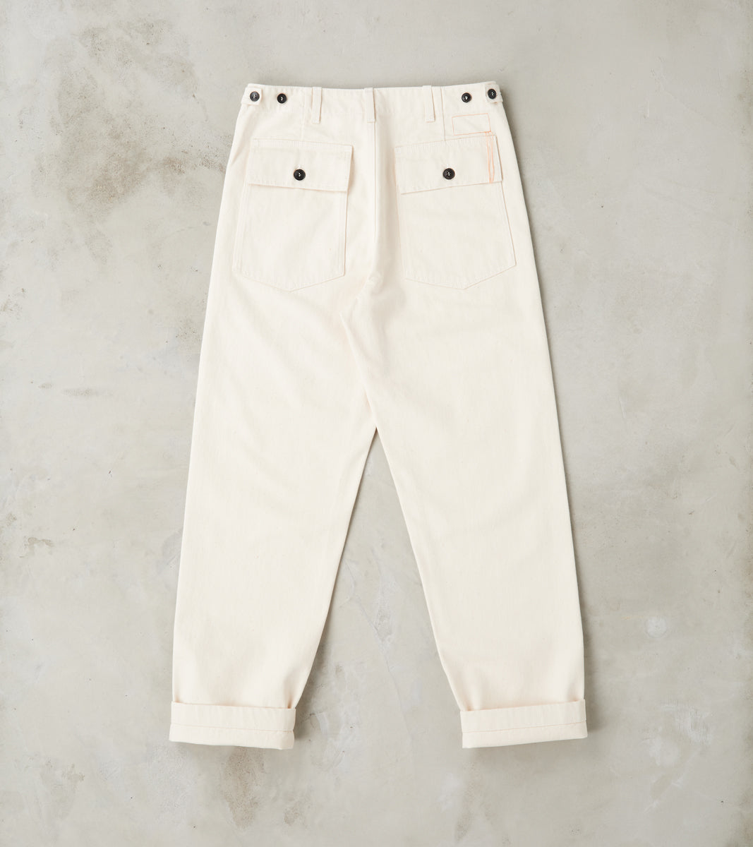 New Fatigue Trouser - Natural Selvedge Denim