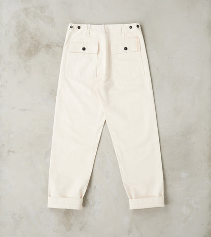 New Fatigue Trouser - Natural Selvedge Denim